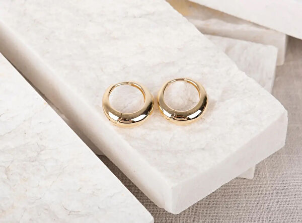 Safir Mücevher Altın Küpe