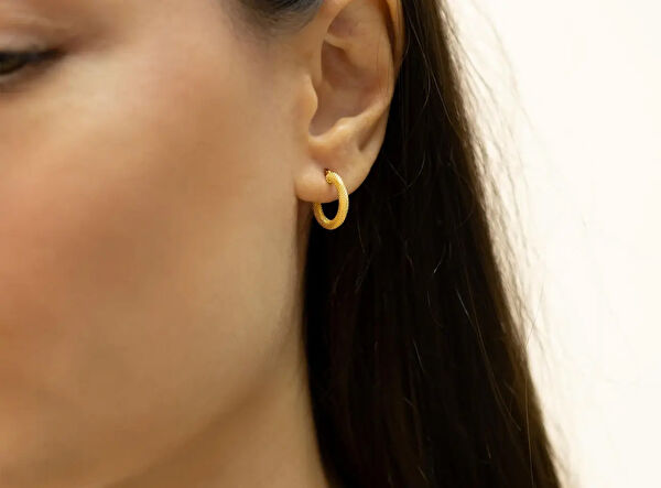 Safir Mücevher Altın Küpe