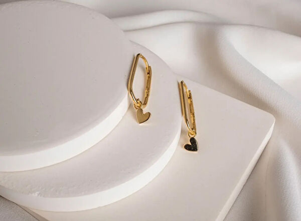 Safir Mücevher Altın Küpe