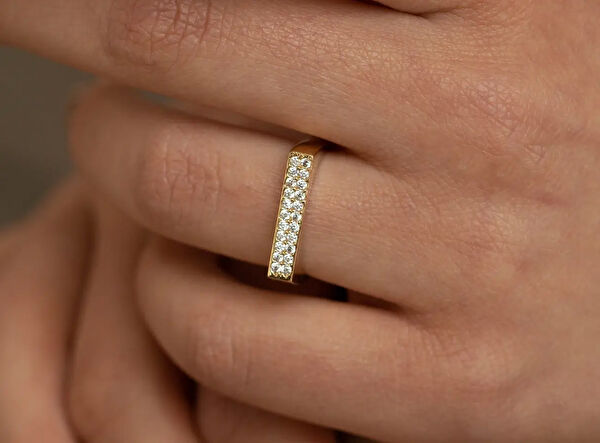 Safir Mücevher Altın Yüzük