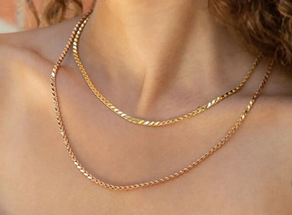 Safir Mücevher Altın Kolye