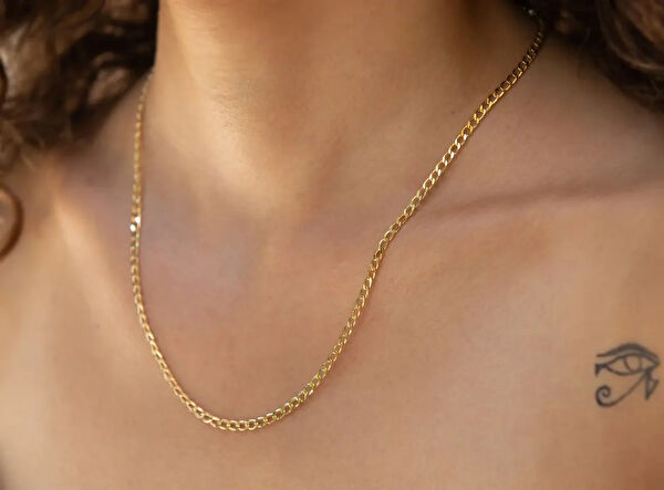 Safir Mücevher Altın Kolye