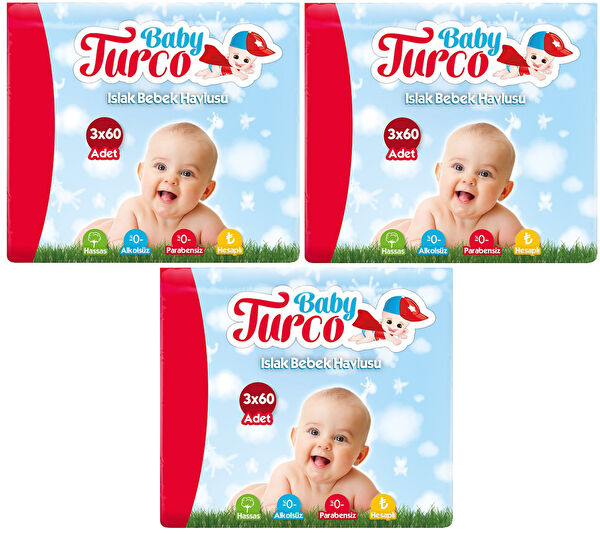 Baby Turco Islak Mendil, Havlu