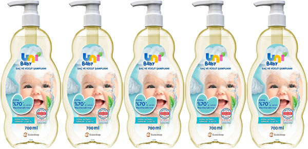 Uni Baby Bebek Saç, Vücut Şampuanı