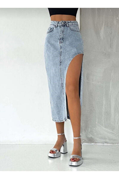 PASS&PASS Kadın Kot Etek