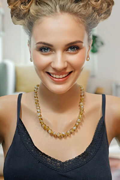 Pozitif Doğal Taş Kolye