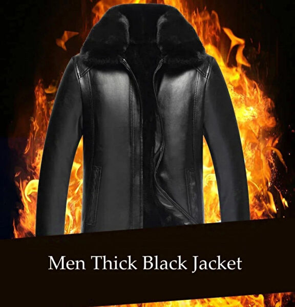 NYC DERİ Erkek Mont, Kaban