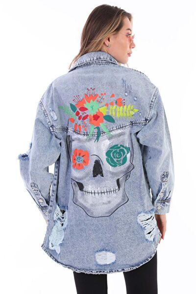 PodiumStar Kadın Kot Ceket