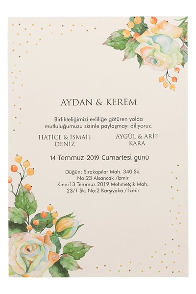 Beyaz Söz ve Nişan Malzemeleri