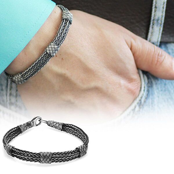 Gümüş Hediye Al Erkek Bileklik