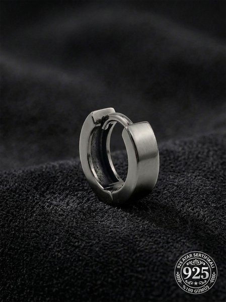 Roza Silver Erkek Küpe
