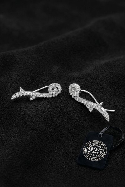 Roza Silver Küpe