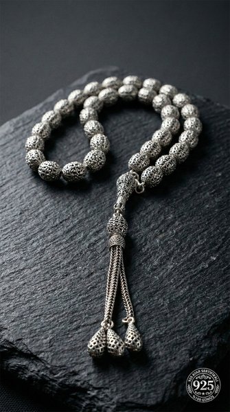 Roza Silver Tesbih