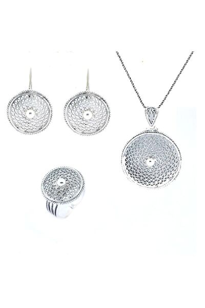 Sahra gümüş Takı Seti