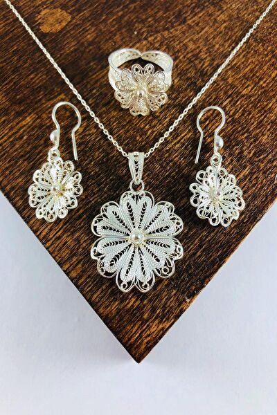 Sahra gümüş Takı Seti