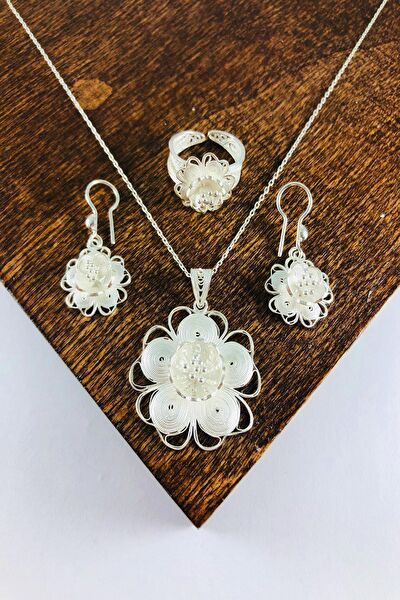 Sahra gümüş Takı Seti