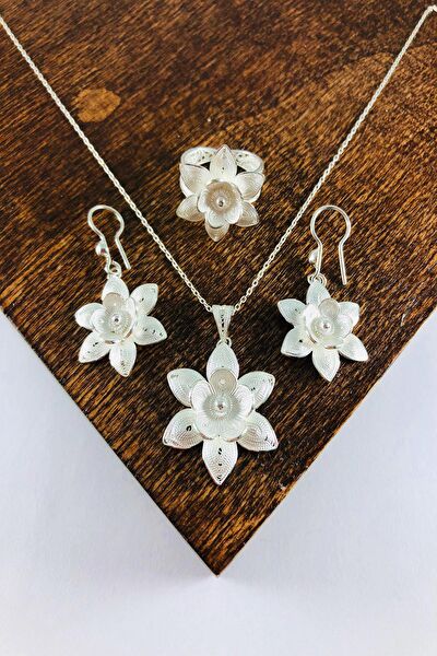 Sahra gümüş Takı Seti