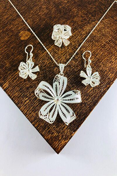 Sahra gümüş Takı Seti