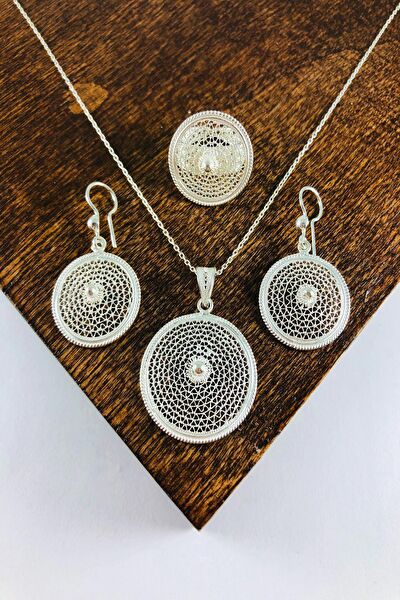 Sahra gümüş Takı Seti