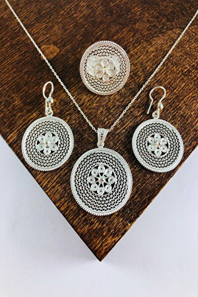 Sahra gümüş Takı Seti