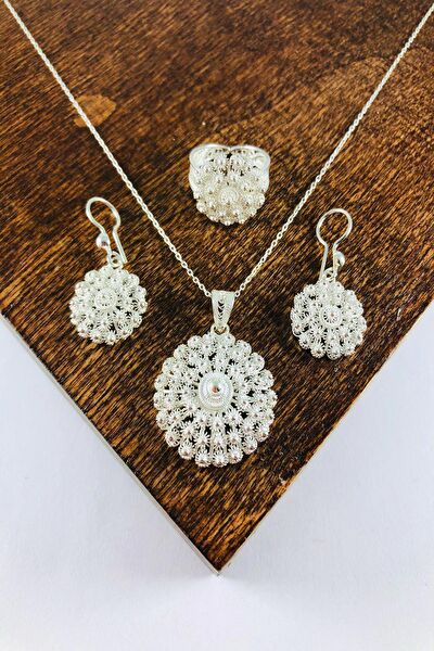 Sahra gümüş Takı Seti