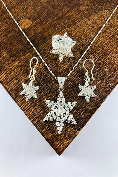 Sahra gümüş Takı Seti