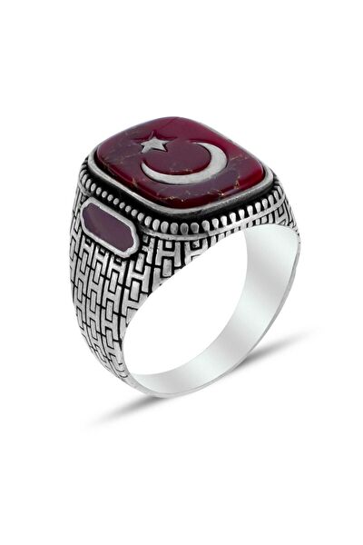 Sahra gümüş Erkek Yüzük