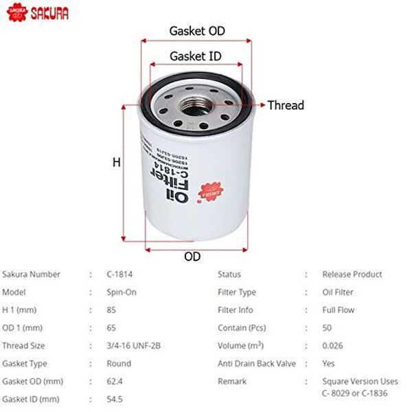 Sakura Yağ Filtreleri