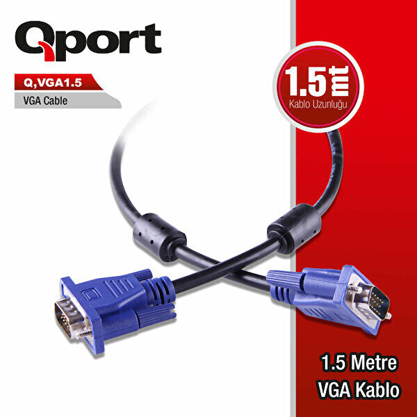 Qport VGA Kablo