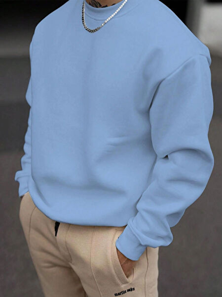 TEKSTİL Erkek Büyük Beden Sweatshirt