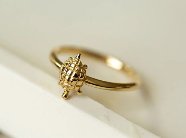 Safir Mücevher Altın Yüzük