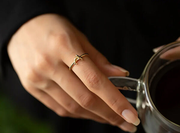 Safir Mücevher Altın Yüzük