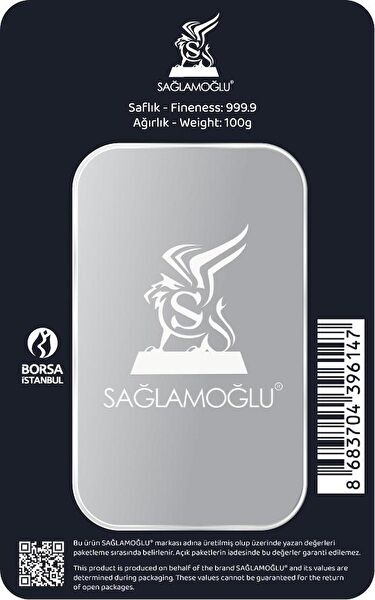 Sanal Kuyumculuk Külçe, Gram Gümüş