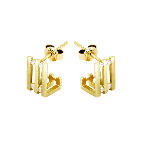 T51 Tuğrul Altın Altın Küpe