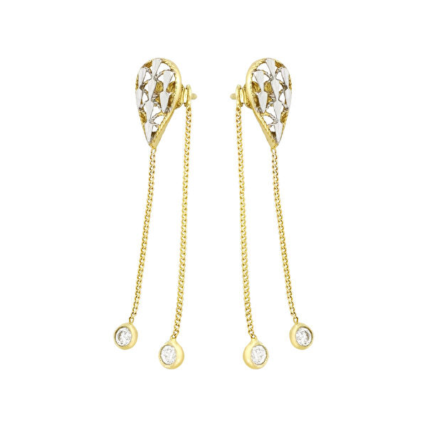 T51 Tuğrul Altın Altın Küpe