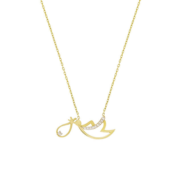 T51 Tuğrul Altın Altın Kolye