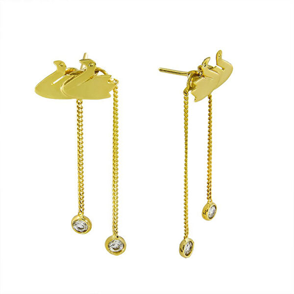 T51 Tuğrul Altın Altın Küpe