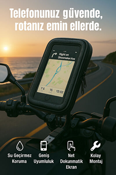 Smayling Motosiklet Telefon, GPS Tutucular
