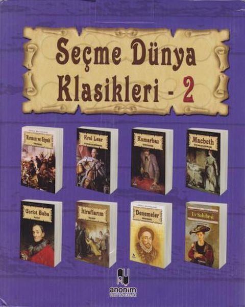 Anonim Yayıncılık Dünya Edebiyatı Kitapları