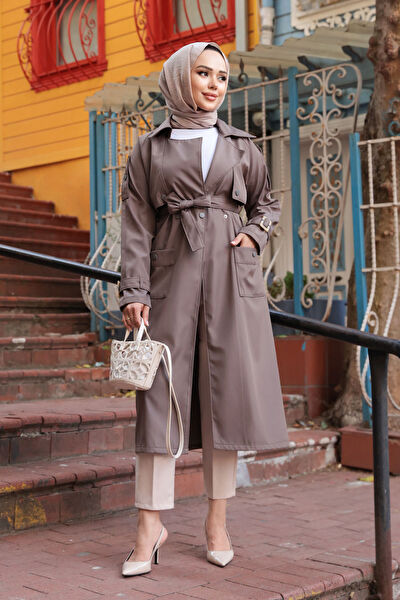 Neva Style Tesettür Trençkot, Yağmurluk