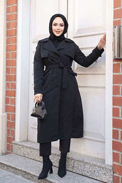 Neva Style Tesettür Trençkot, Yağmurluk