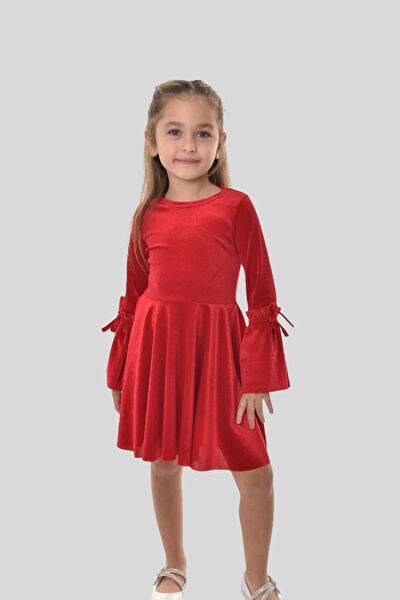 Turuncu Gardrop Kız Çocuk Elbise