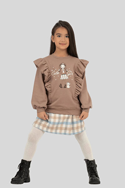 Turuncu Gardrop Kız Çocuk Takım