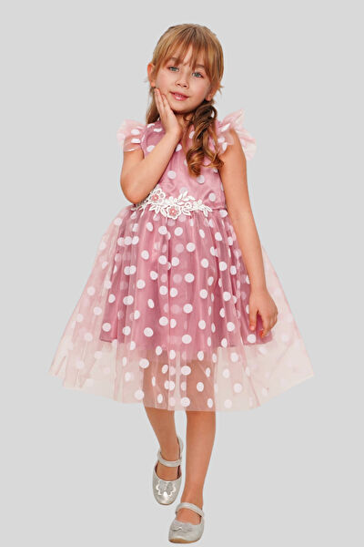 Turuncu Gardrop Kız Çocuk Elbise