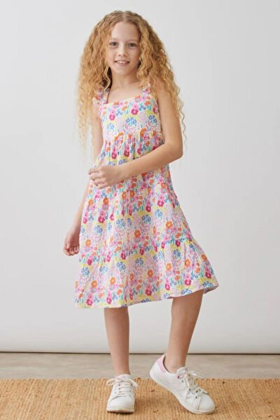 Turuncu Gardrop Kız Çocuk Elbise