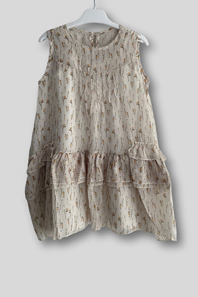 Turuncu Gardrop Kız Çocuk Elbise