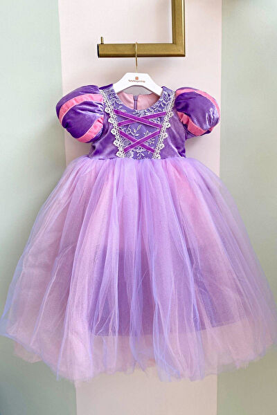 Turuncu Gardrop Kız Çocuk Elbise