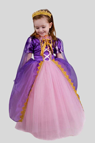 Turuncu Gardrop Kız Çocuk Elbise