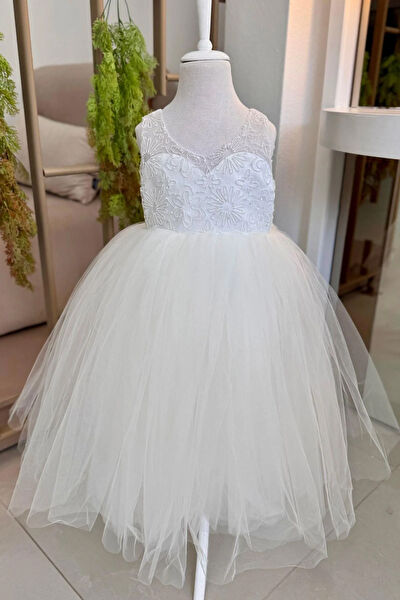 Turuncu Gardrop Kız Çocuk Elbise