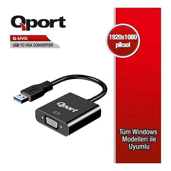 Qport VGA Kablo